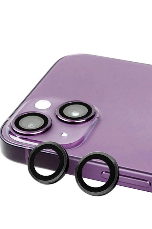 iPhone 15 Plus Raze Metal Kamera Lens - Siyah