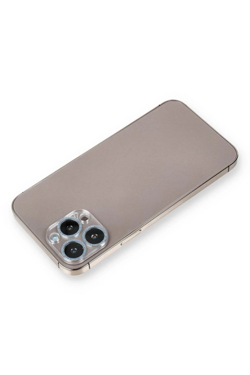 iPhone 13 Pro Max Shine Kamera Lens Koruma Cam - Sierra Blue