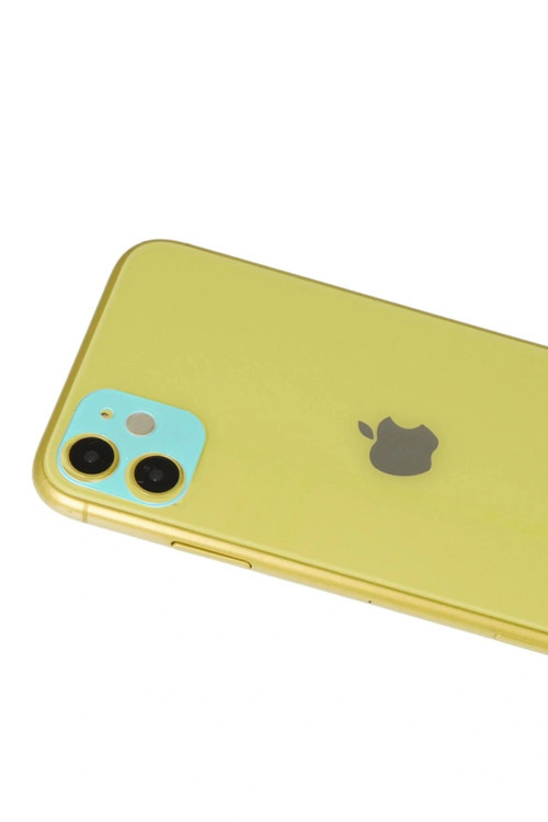 iPhone 11 Rainbow Kamera Lens Koruma Cam - Yeşil