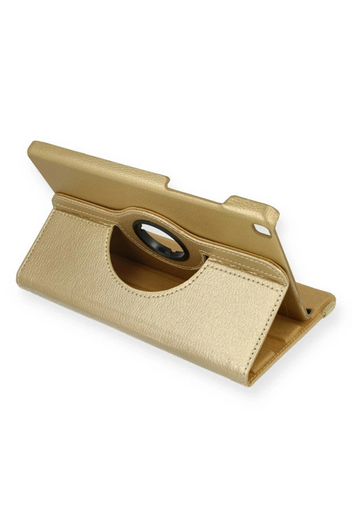 Samsung Galaxy T290 Tab A 8 Kılıf 360 Tablet Deri Kılıf - Gold