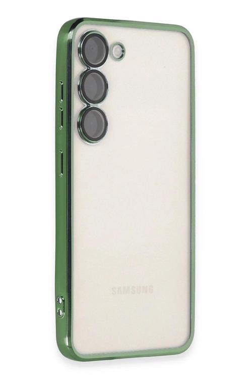 Samsung Galaxy S24 Kılıf Lensli Silikon - Yeşil