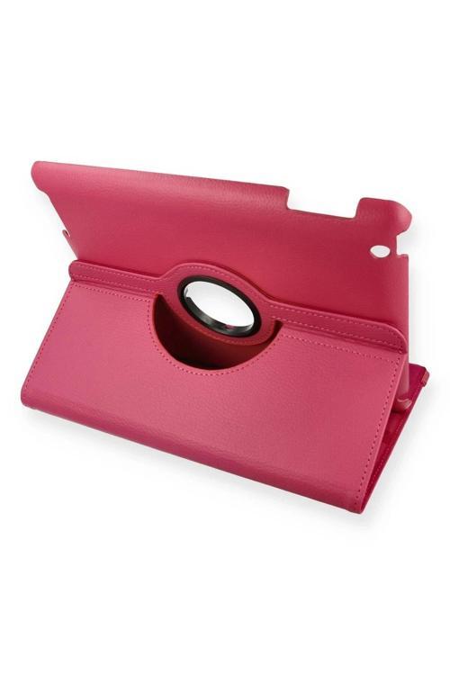 iPad 4 9.7 Kılıf 360 Tablet Deri Kılıf - Pembe