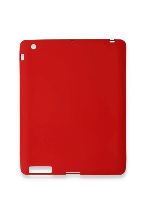 iPad 4 9.7 Kılıf Evo Tablet Silikon - Kırmızı