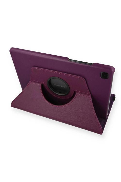 Samsung Galaxy Tab A7 10.4 Kılıf 360 Tablet Deri Kılıf - Mürdüm