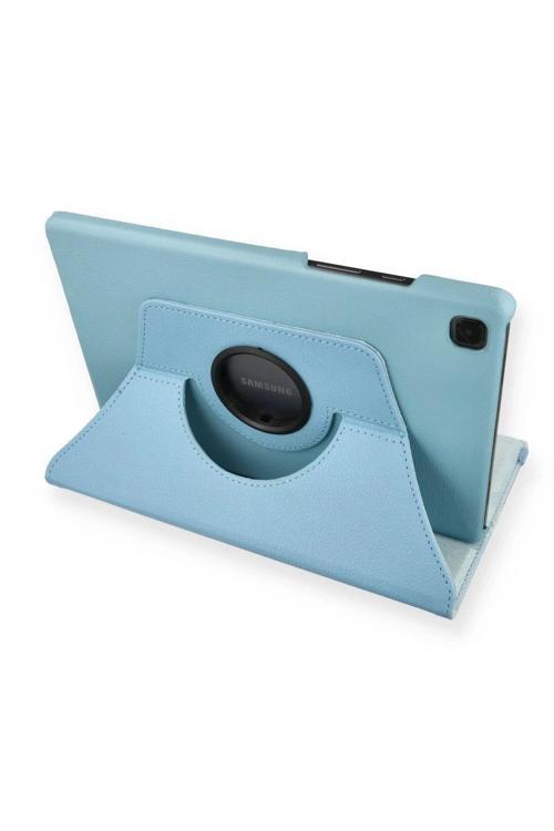 Samsung Galaxy Tab A7 10.4 Kılıf 360 Tablet Deri Kılıf - Turkuaz