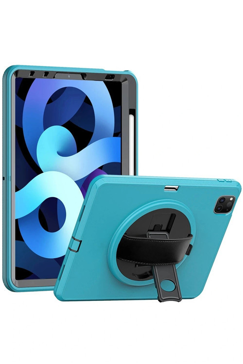 iPad Pro 11 (2018) Kılıf Hand Strap Tablet Kılıfı - Turkuaz