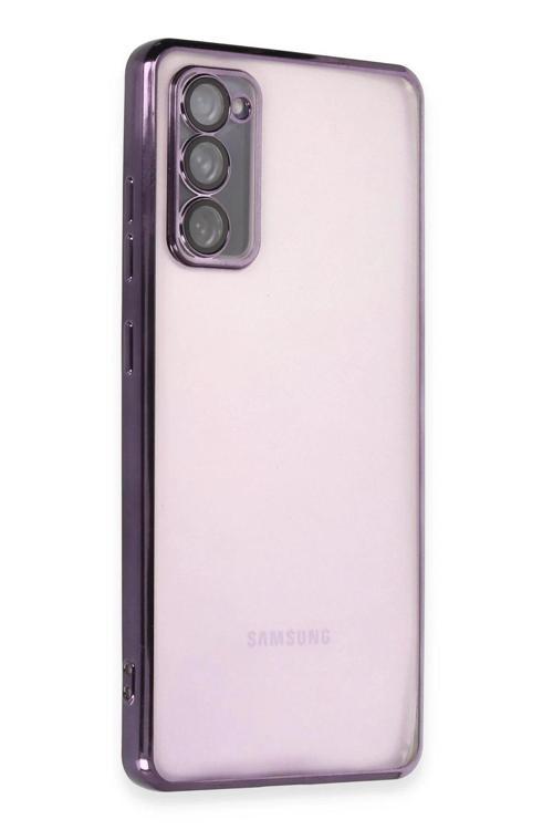 Samsung Galaxy S20 FE Kılıf Lensli Silikon - Mor