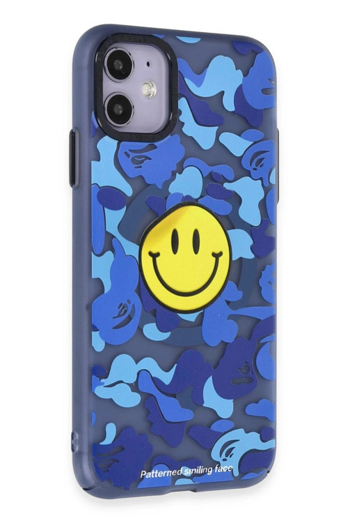 iPhone 11 Kılıf Apollo Magneticsafe Desenli Kapak - Apollo Mavi - 1