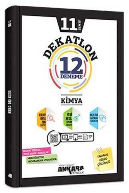 Ankara Yayınları 11. Sınıf Kimya Dekatlon 12 Li Deneme 2021-2022