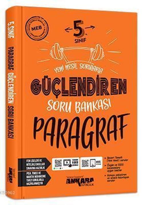 Ankara Yayınları 5. Sınıf Paragraf Güçlendiren Soru Bankası 2021-2022