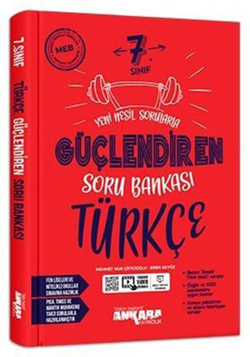 Ankara Yayınları 7. Sınıf Türkçe Güçlendiren Soru Bankası 2021-2022