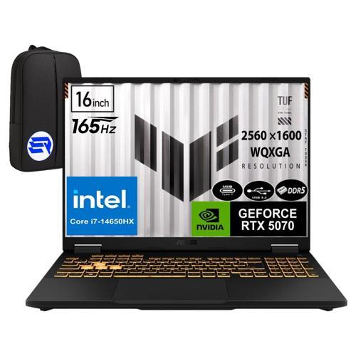 Tuf Gamıng F16 FX608JPR-QT069EP3 Intel Core I7-14650HX 32GB Ram 512GB SSD RTX5070 16" 165Hz Wqxga WIN11 Pro + Elekt
