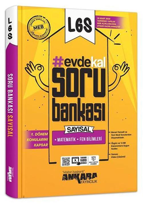 Ankara Yayınları 8. Sınıf Lgs Evde Kal Sayısal Soru Bankası 2020 Klp