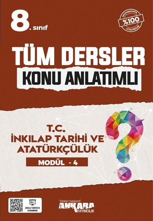 Ankara Yayınları 8. Sınıf Lgs Tüm Dersler Konu Modül 4 İnkilap Tarihi 2021-2022