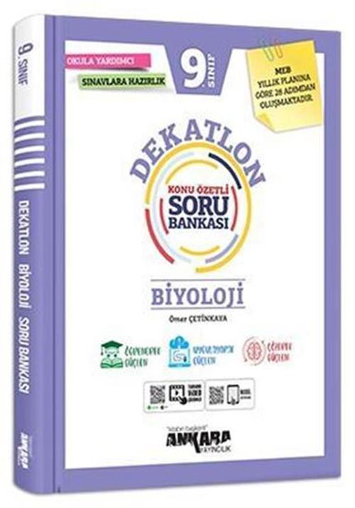 Ankara Yayınları 9. Sınıf Biyoloji Dekatlon Soru Bankası 2021-2022