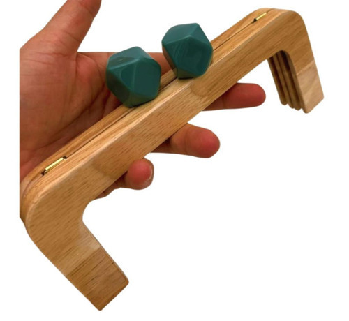 20 Cm Koyu Yeşil Başlıklı Ahşap Burs
