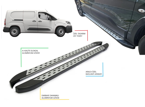 BERLİNGO MAXİ PANEL VAN UZUN ŞASE NOKTALI YAN BASAMAK 2019 2020 2021 2022 2023 2024 2025 2026 2027