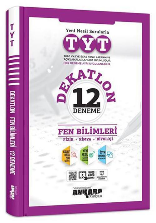 Ankara Yayınları Tyt Fen Bilimleri Dekatlon 12 Li Deneme 2021-2022