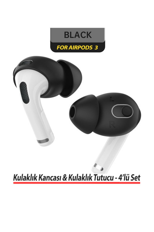 Apple Airpods 3 Kulaklık Kancası - Kulaklık Tutucu (4'Lü Set)