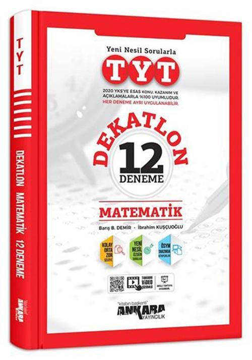 Ankara Yayınları Tyt Matematik Dekatlon 12 Li Deneme 2021-2022