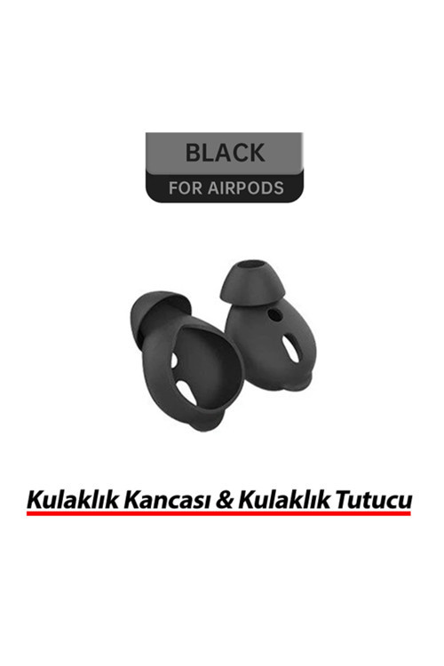Kulaklık Kancası - Kulaklık Tutucu Siyah