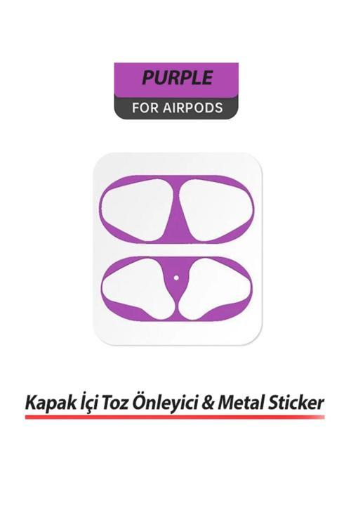 Appl Airpod 1 Ve 2 Kapak Içi Toz Önleyici Metal Sticker