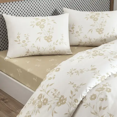 Vellise Ranforce Çift Kişilik Nevresim Takımı Beyaz