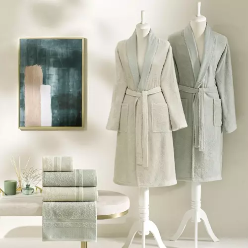 Raya Pure Cotton Pamuk Aile Seti Taş Açık Yeşil