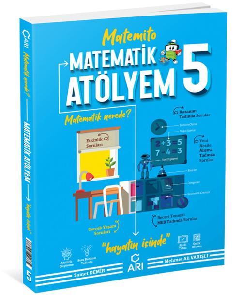 Arı Yayınları 5. Sınıf Matematik Atölyem Soru Bankası 2021-2022