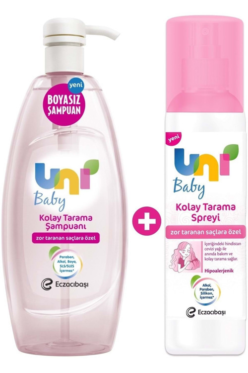 Bebek Kolay Tarama Seti Şampuanı 700Ml Saç Tarama Spreyi 200Ml