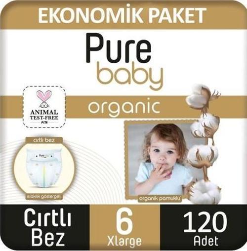 Pamuklu Cırtlı Bebek Bezi Maxi 6 No Xlarge 120’LI