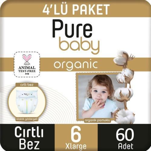 Pamuklu Cırtlı Bebek Bezi Maxi 6 No Xlarge 60’lı