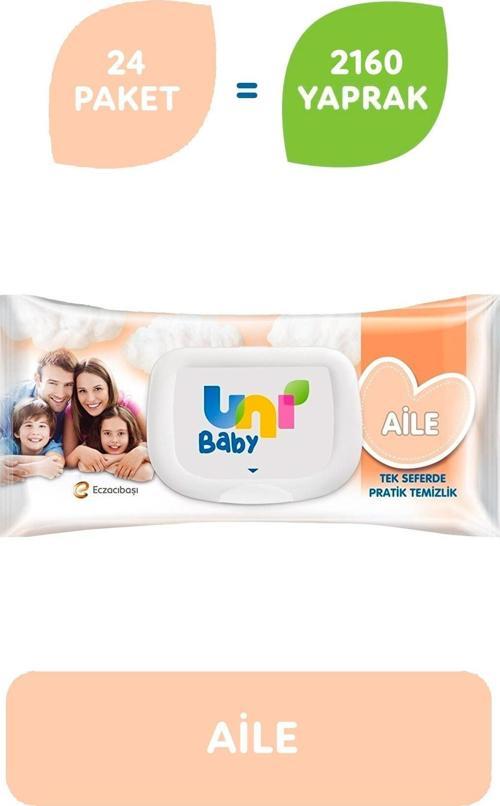 Aile Islak Mendil 24'lü 2160 Yaprak