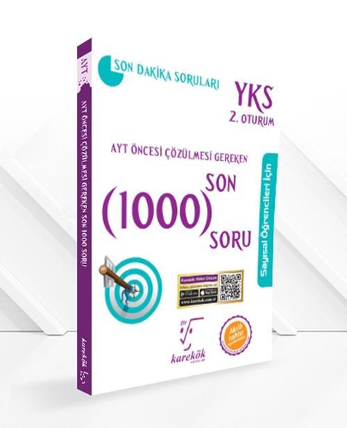 Karekök Yayınları Ayt Öncesi Çözülmesi Gereken Son 1000 Soru Sayısal Öğrenciler İçin