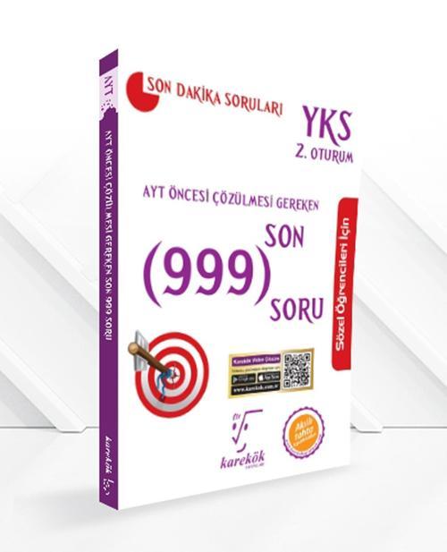 Karekök Yayınları Ayt Öncesi Çözülmesi Gereken Son 999 Soru Sözel Öğrenciler İçin