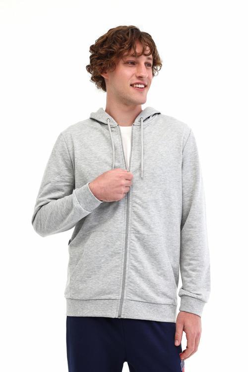 Mb 18Sn87 5Pr Gri Erkek Eşofman Üstü