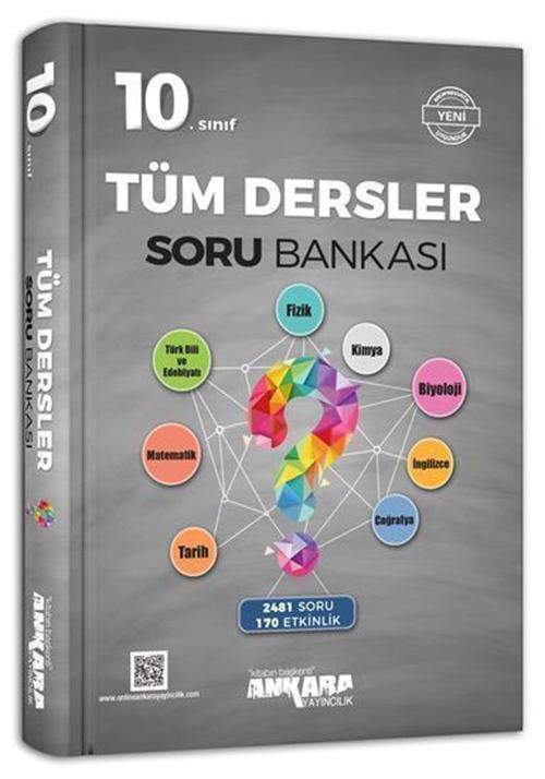 Ankara Yayınları 10. Sınıf Tüm Dersler Soru Bankası 2021-2022