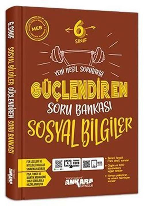 Ankara Yayınları 6. Sınıf Sosyal Bilgiler Güçlendiren Soru Bankası 2021-2022