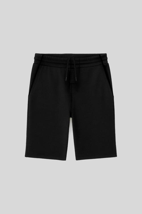 Siyah Standart Fit Basic Erkek Çocuk Şort - 11284