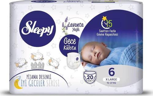 Lavanta Yağlı 6 Numara X Large 20'li Gece Külodu