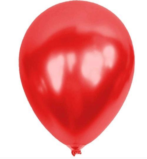 As Balon Metalik Balon 100Lü Kırmızı