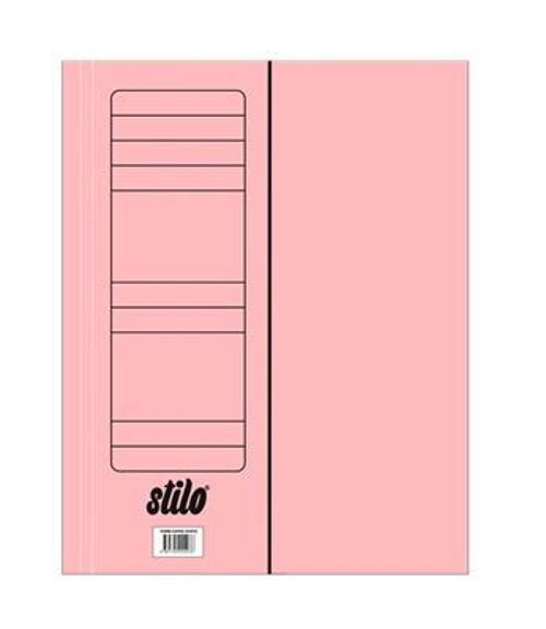 Stilo Pembe Yarım Kapak Dosya - 10 adet
