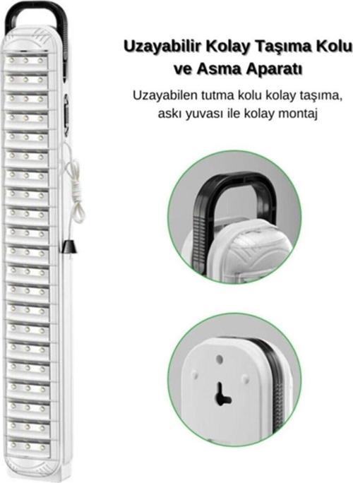 69 Led Şarjlı Işıldak - Led Acil Aydınlatma - Ledli Kamp Lambası