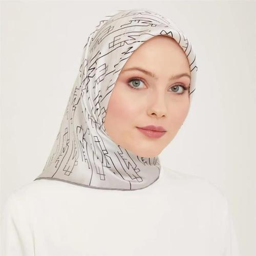 E24YA9142D0201 Dj Saf İpek Eşarp 9142D (T)