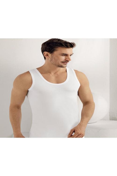 Erkek Beyaz 6'Lı Paket %100 Pamuk Atlet M Yeni Sezon