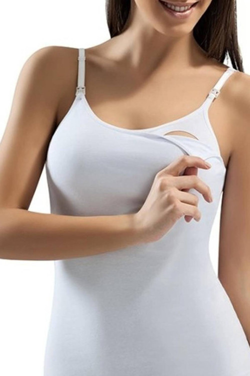 Beyaz Renk Emzirme Atleti