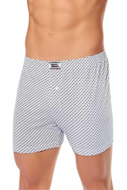 Seher Yıldızı Düğmeli Desenli Boxer 10'Lu Paket