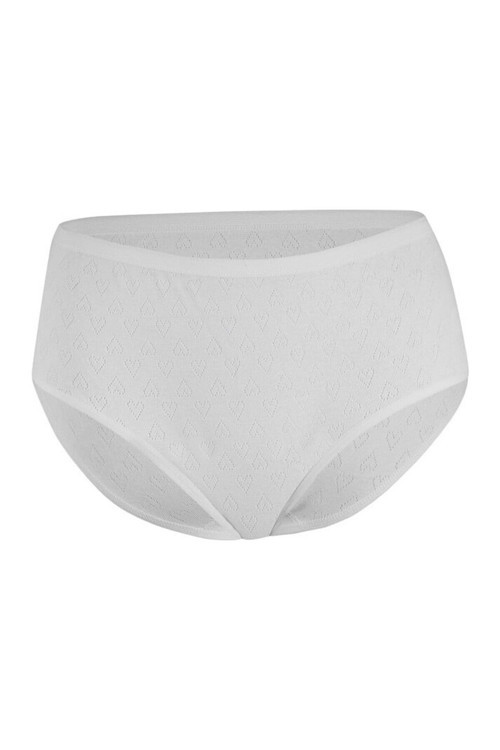 6 Adet Beyaz Renk Yüksel Bel Kalpli Bato