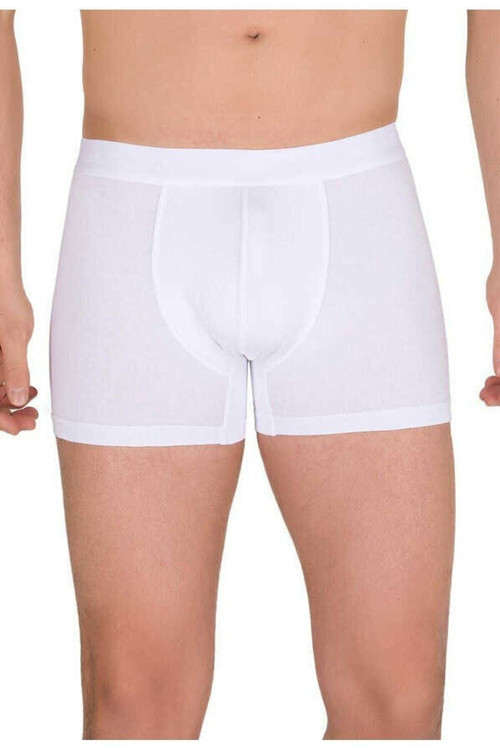 6 Adet Beyaz Renk Modal Boxer
