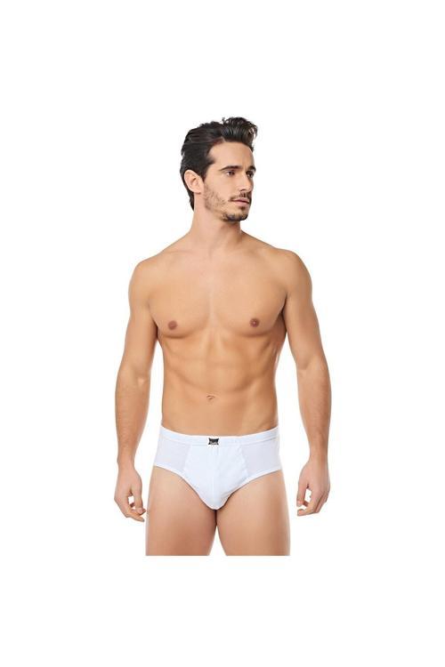 Erkek Beyaz 6'Lı %100 Pamuklu Slip Külot